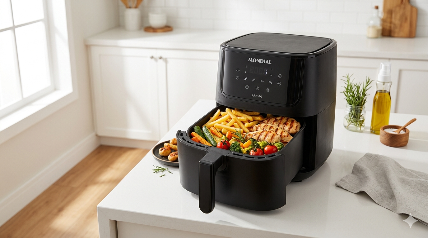 Como a Air Fryer Mondial Family AFN-40 Ajuda a Fazer Refeições Mais Saudáveis 1 Air Fryer Mondial Family AFN-40