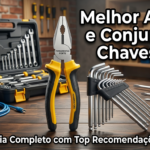 "Crie uma imagem realista e profissional em estilo fotográfico de alta qualidade para thumbnail de blog sobre ferramentas manuais.